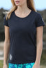 Women's TECH Short Sleeve Shirt- Charcoal